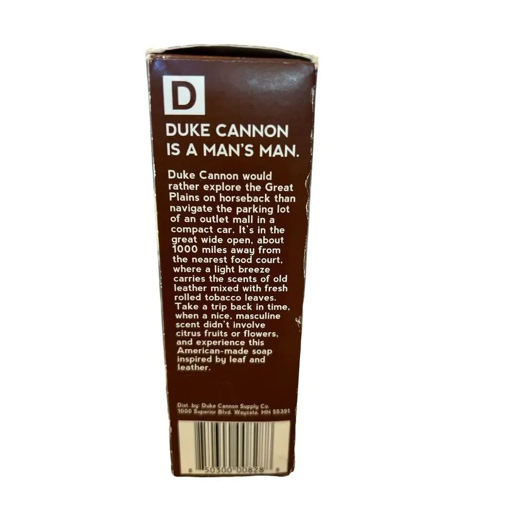 Duke Cannon Big Ass Brick Of Soap Leaf & Leather 10 oz  New in Box‎